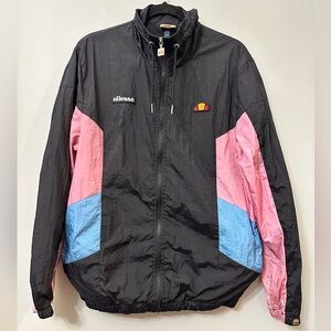 Vintage 90s Ellesse Vinales Shell Jacket Mens M Colorblock Windbreaker Track